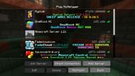 A list of servers (Image via Mojang)